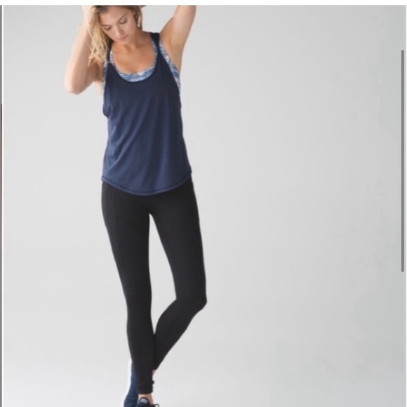 Lululemon Ready & Go Tank Women Size 8 Inkwell Blurry Belle Multi - Picture 2 of 7